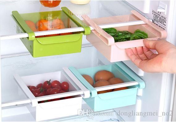 Space Slide Drawer Fridge Storage Box Slide Rack Box Freezer Storage Drawer