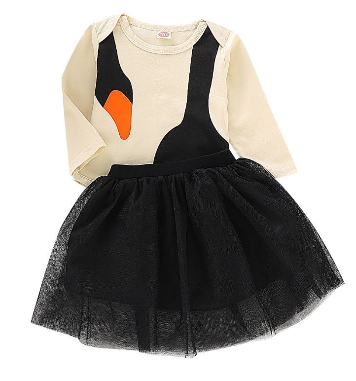 baby girl swan outfit