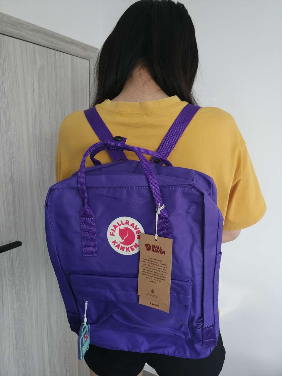 purple fjallraven kanken backpack