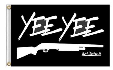 picture Yee Yee Flag Wallpaper compre 3x5ft yee yee bandeira earl dibbles jr bandeira preta bandeira fas colecao caca veados bandeira prop casa decoracao da parede da parede de