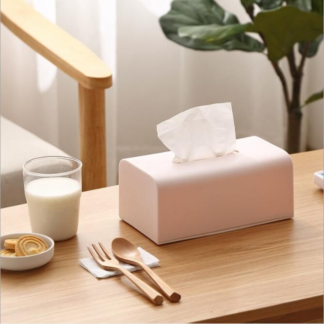 pink tissue box cover