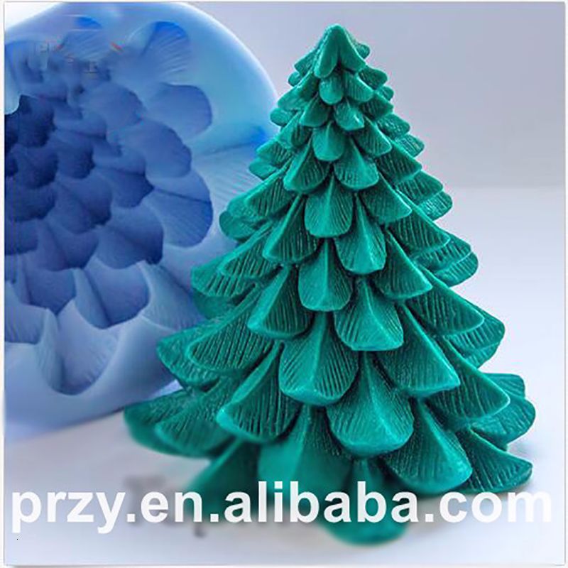 2020 Christmas Tree Shape Food Grade Silicone Mold Diy Decorating Christmas Tree Soap Candle Silica Gel Mold Fondant Cake Mold T191018 From Chao10 16 07 Dhgate Com