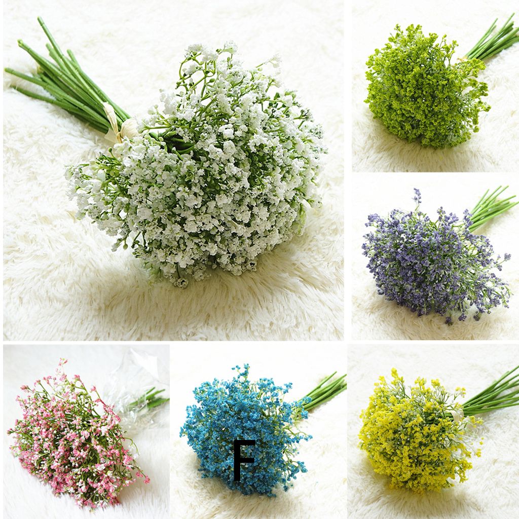 Artificial Fake Baby's Breath Gypsophila Silk Flowers Bouquet Home Wedding Decor