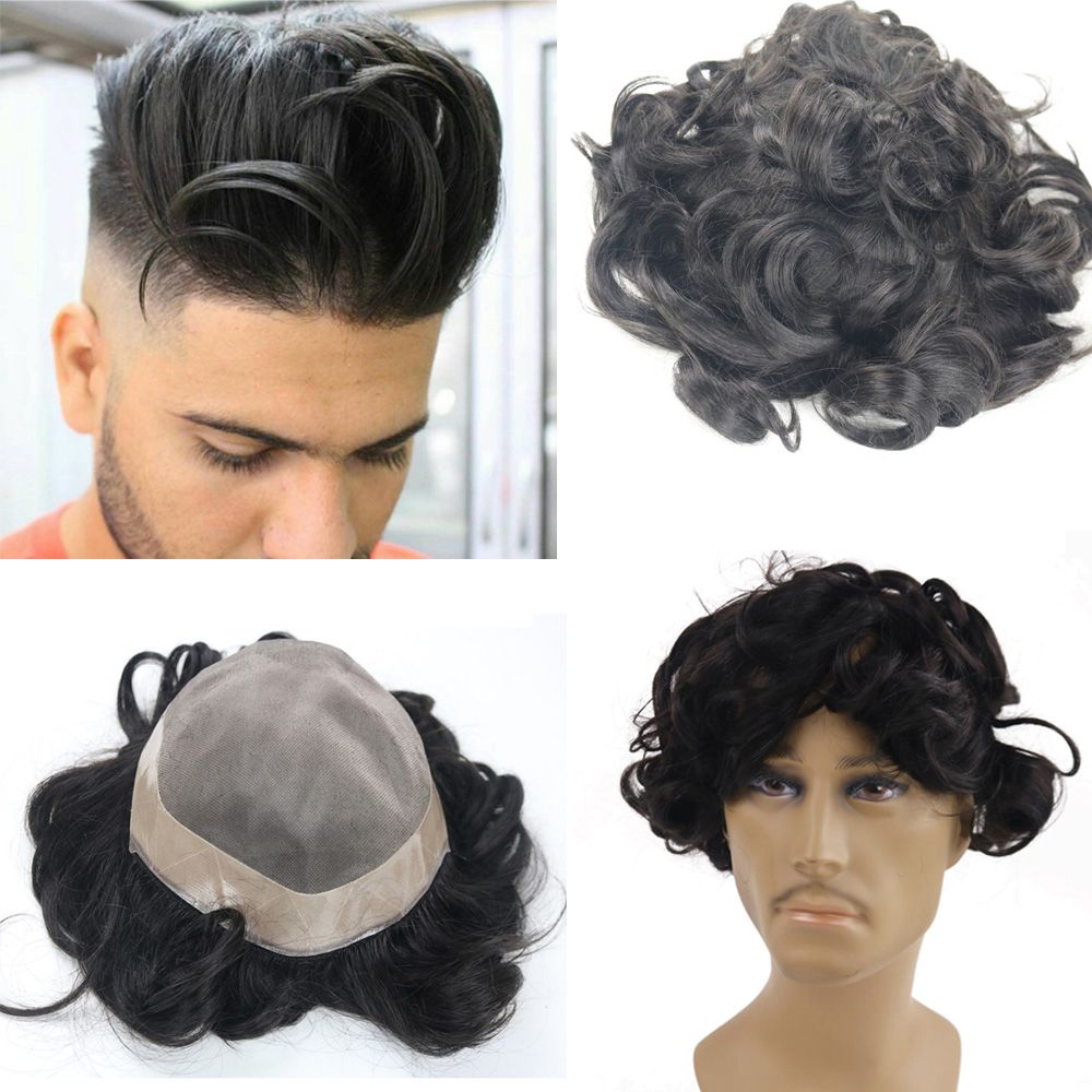 2019 Natural Brown Color Toupee For Men Full French Lace Men S Wig