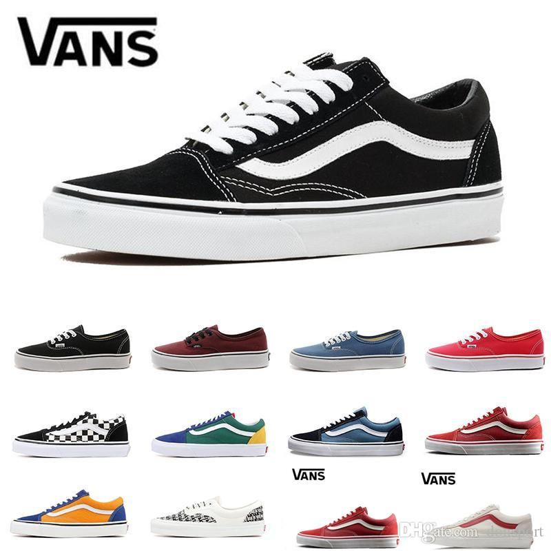 Van Old Skool Canvas Sneakers Sk8 Hi Slip On Men Women Skateboard Shoes Triple Black White Fashion Casual Running From Topyou, $47.9 |