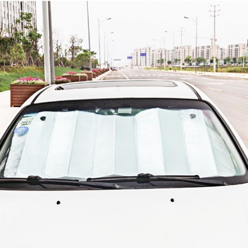 130cm 60cm Car Sun Shade Single Side Silver Foam Cotton Sunshade