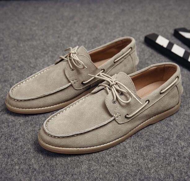 mens suede boat shoes