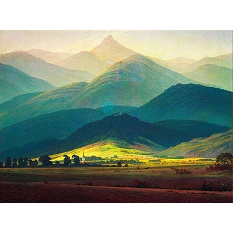 2021 Diy Painting By Numbers Giant Mountains Landscape Picture Hand Painted Canvas Oil Paintings Living Room Wall Pictures From Vincant 16 77 Dhgate Com