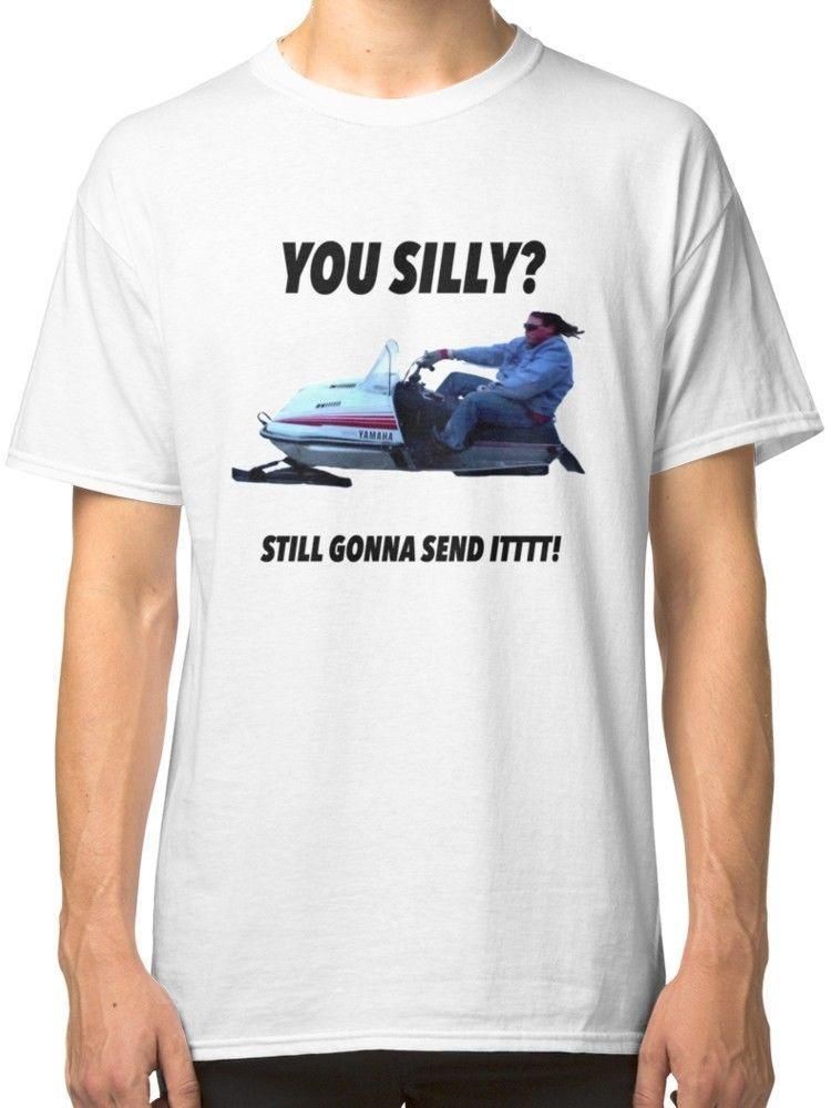 Still Gonna Send It Larry Funny Design Printed T-Shirt Men/'s Cotton Tee Shirts