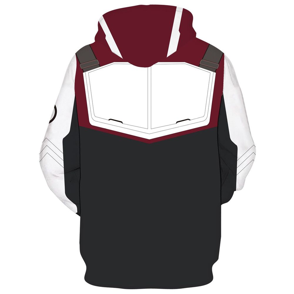hombre, Traje de disfraz Capitán América de Marvel Sublimación Sudadera con capucha con cremallera Longitud Completa