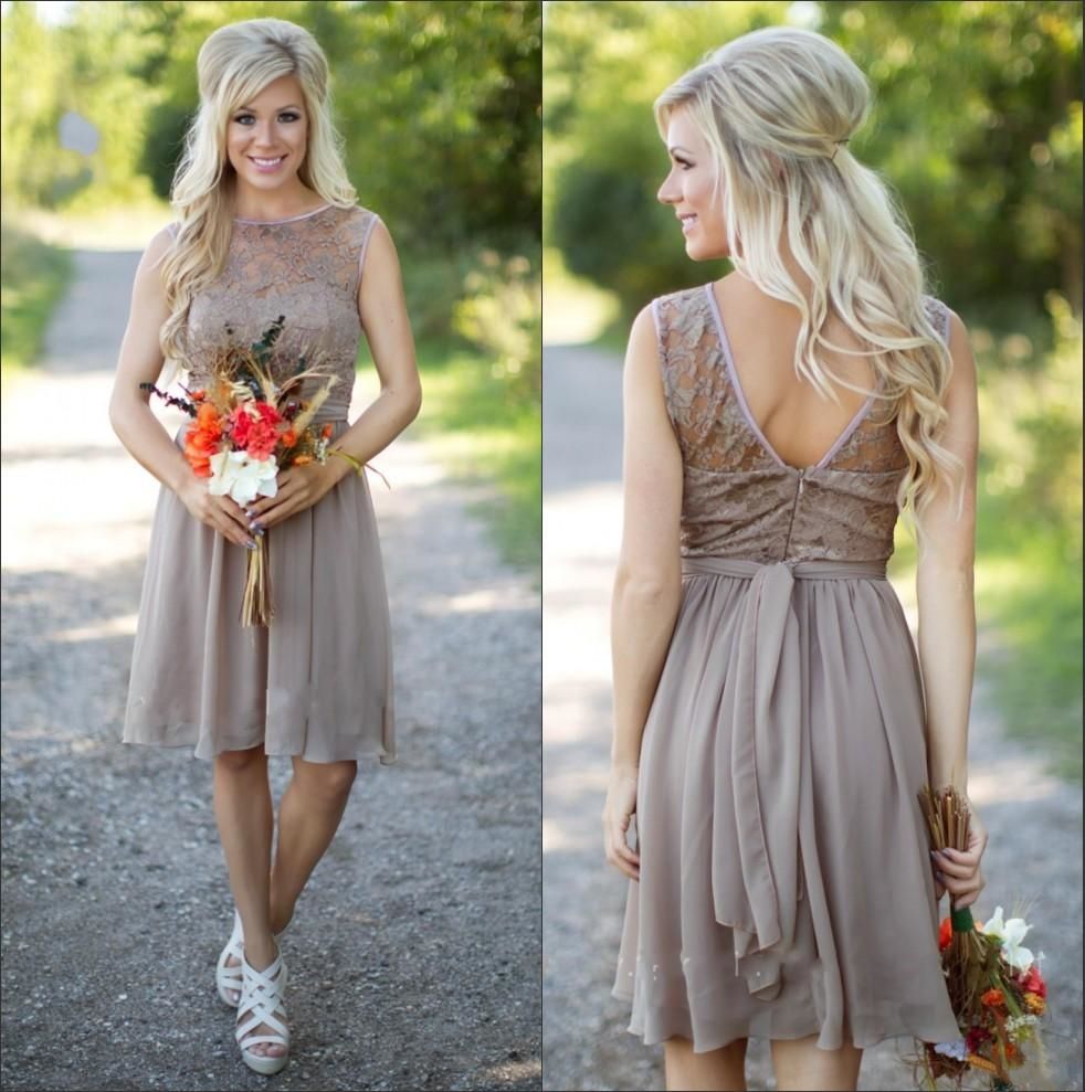 cocktail length bridesmaid dresses