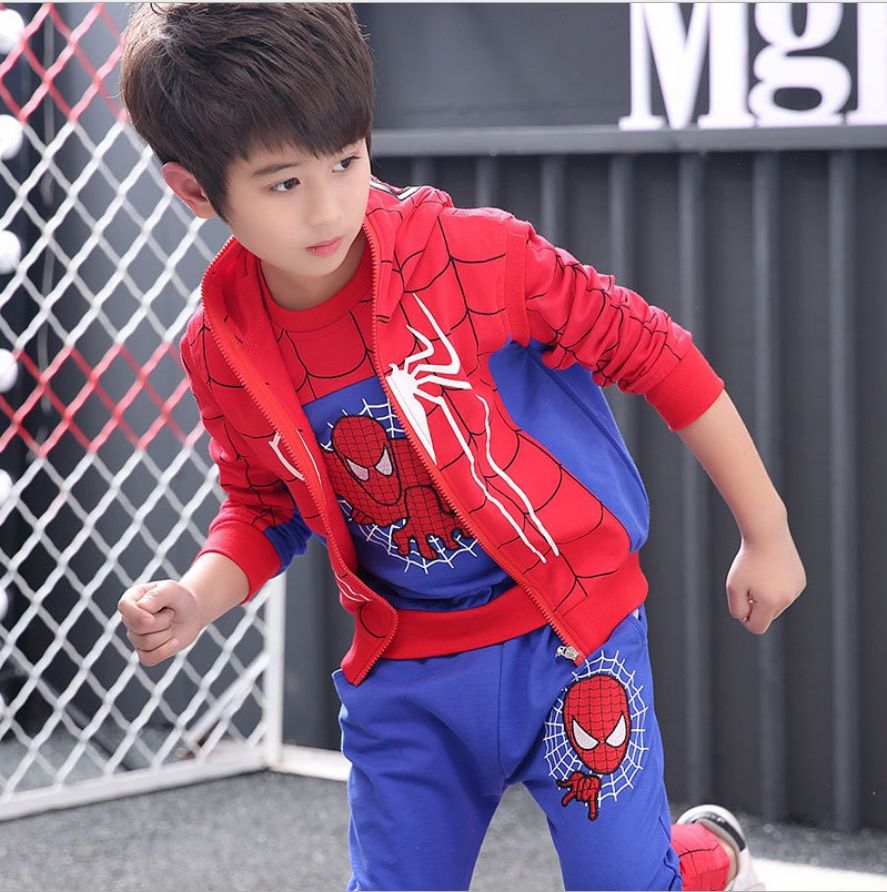 Compra Ropa Para Niños Spider Man Set Ropa Deportiva De Manga Larga Para  Niños 2019 Ropa De Primavera Y Otoño Algodón Niños Marea Casual Conjunto De  Tres Piezas Barato | Entrega Rápida