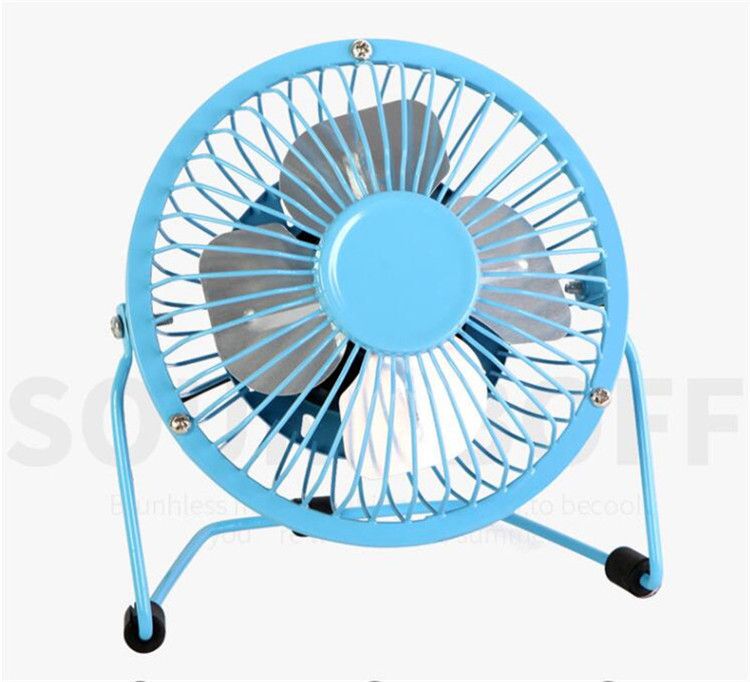 Usb Mini Metal Fan 360 Degree Rotatable Mute Radiator Fans