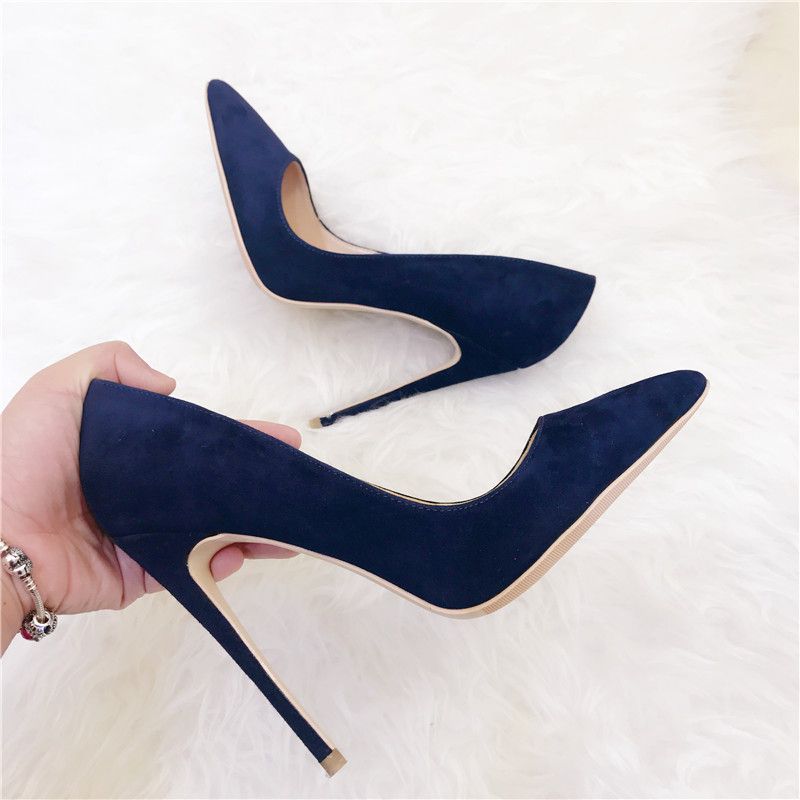 dark blue heels wedding