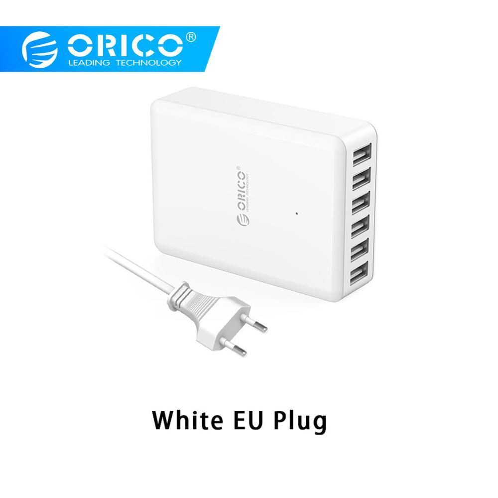 Orico Dcap Usb Charger 5v 2 4a 6 Ports 50w Universal Desktop