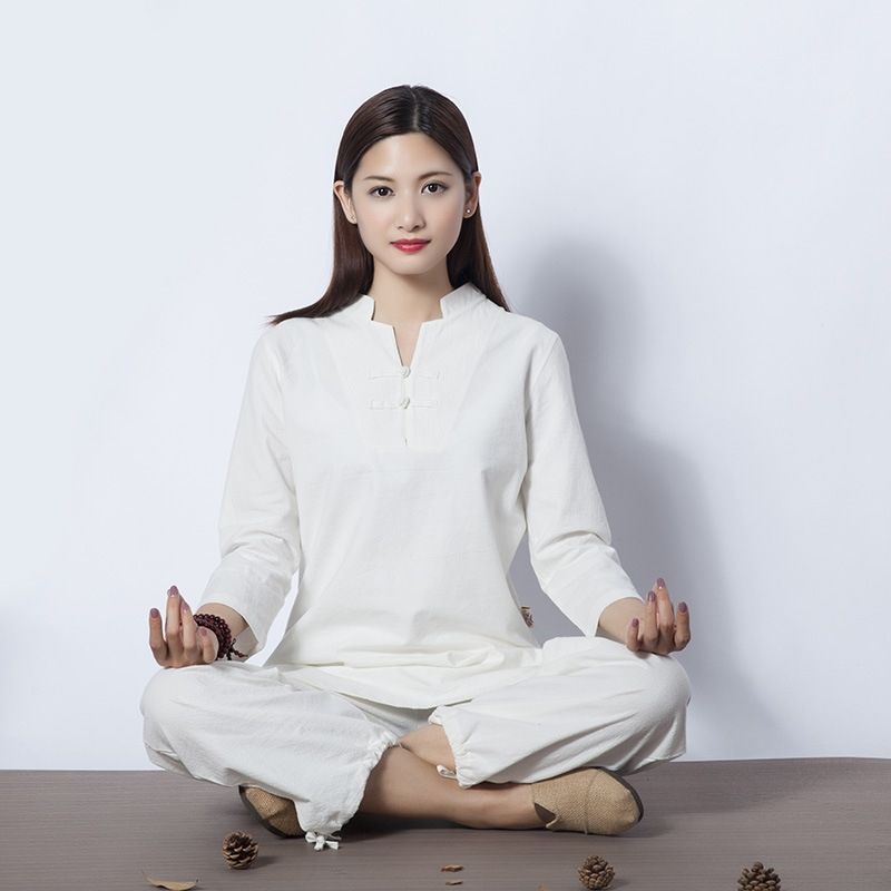 Acquistare Le Donne Vestiti Di Yoga Set Cotone Vestiti Di Meditazione Kung  Fu Uniformi Tai Chi Ala Chun Tuta Camicia E Pantaloni 2 Pz / Set i # 103916  Economico | Consegna