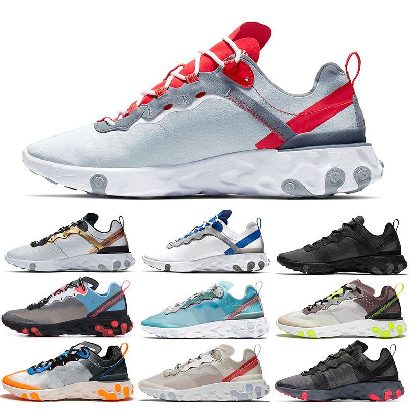 21 Hot Sale React Element 87 55 Wolf Grey Game Royal Habanero Red Metallic Gold Triple Black Thunder Blue Undercover Green Sports Sneakers From Drop Shipping Shop 23 84 Dhgate Com