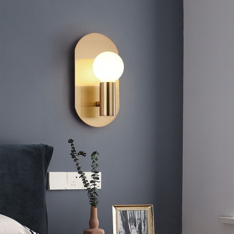 Acquista Nordic Loft Comodino Applique Da Parete Hotel Camera Da Letto Corridoio Full Copper Gold Lampada Da Parete Loft Nordic Wall Decor Lighting Casa Le65 A 105 49 Dal Ledleader Dhgate Com