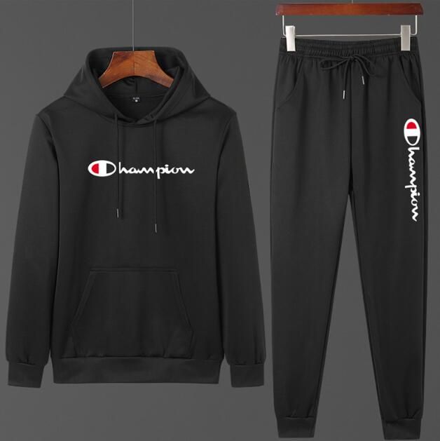 champion black tracksuit