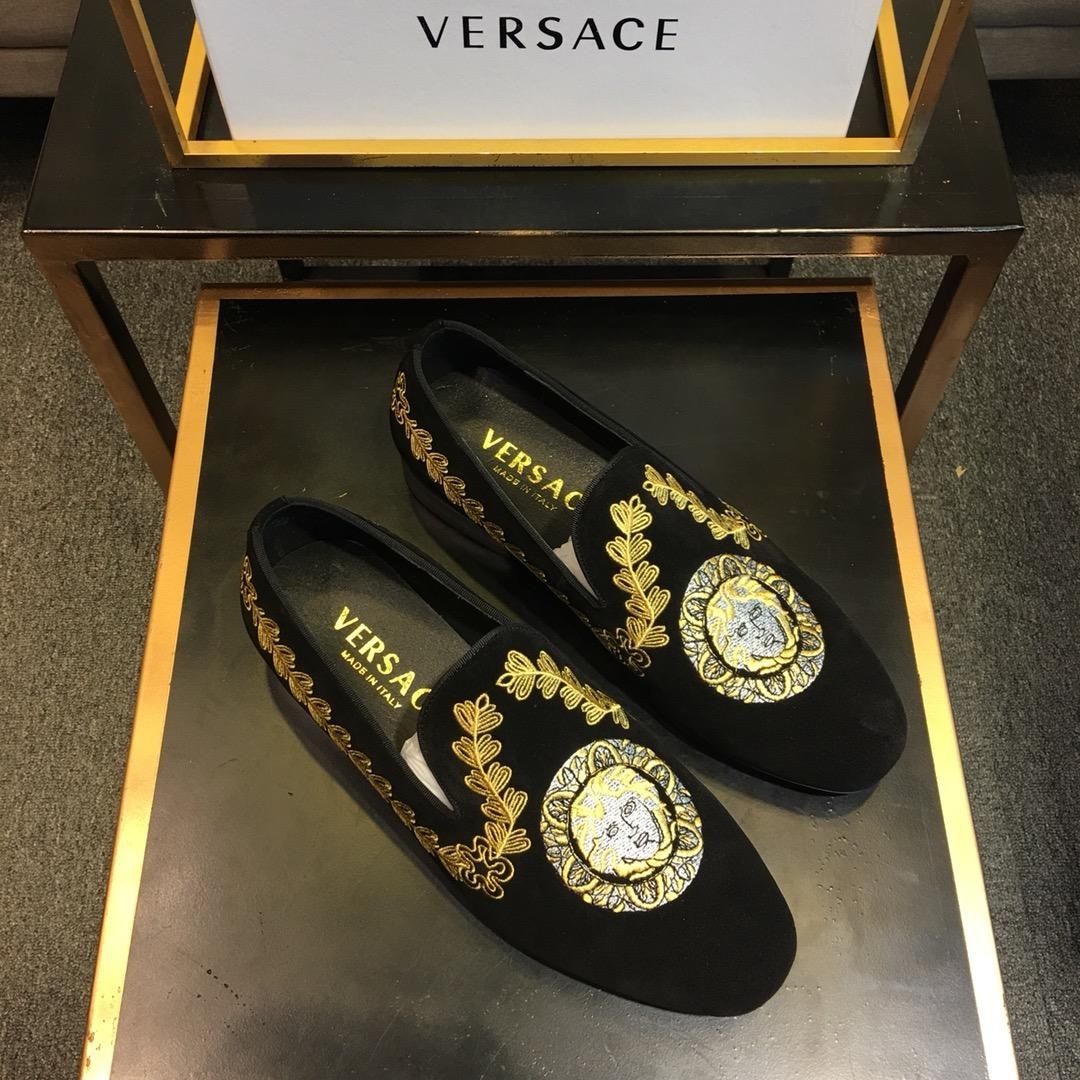 2019 edición limitada tendencia bordado mocasines de los zapatos planos negros ocasionales, zapatos deportivos cómodos