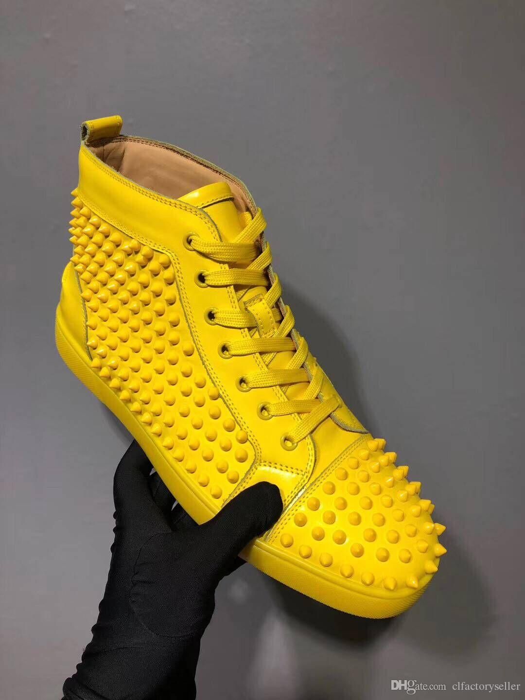 Yellow bottom shoes Clearance