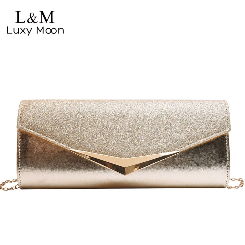 gold glitter crossbody bag