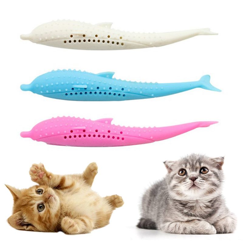 Juguete Para Limpiar Dientes De Gatos Forma De Pez Juguete Para Limpiar Dientes De Gatos Forma De Pez
