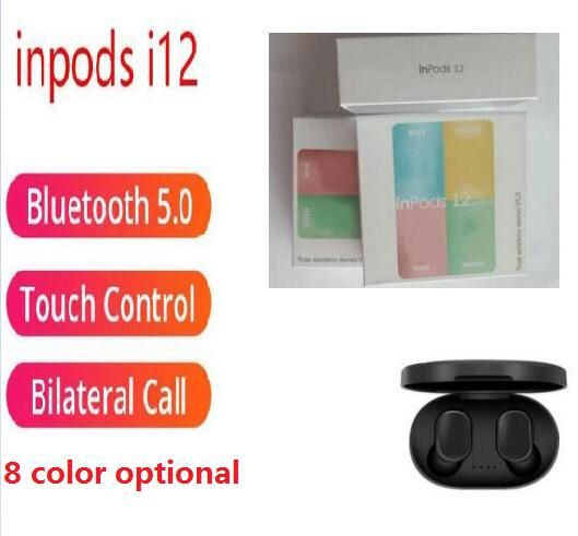 headset bluetooth i12 macaron
