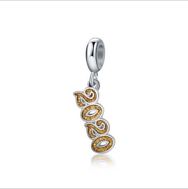 Compra Se Adapta Pulseras Pandora Oro Esmalte 2020 Flojo De Los Granos Del  Encanto Del Grano De Plata Para La Venta Al Por Mayor Joyería Al Sterling  Europea Marcado Encanto De Las