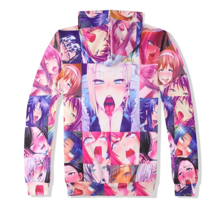 Mens Ahegao Emoji Anime 3d Print Casual T Shirt Trousers Jogger Pants Tracksuits