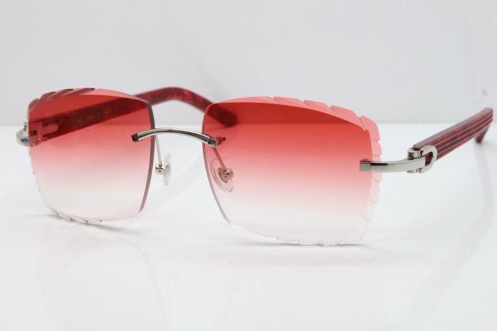 Silver Red Lens