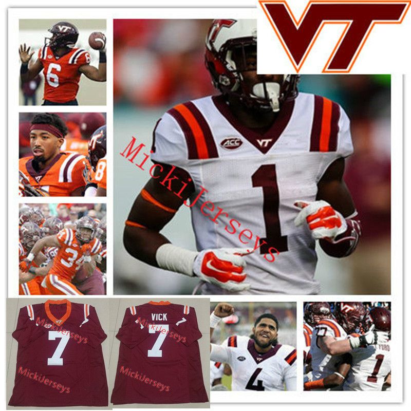virginia tech custom football jersey
