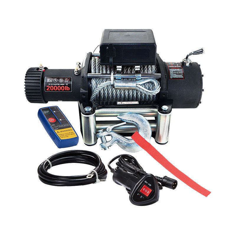 20000 Lbs Electric Waterproof Winch Wire Rope 12V 24V Wireless ATV UTV