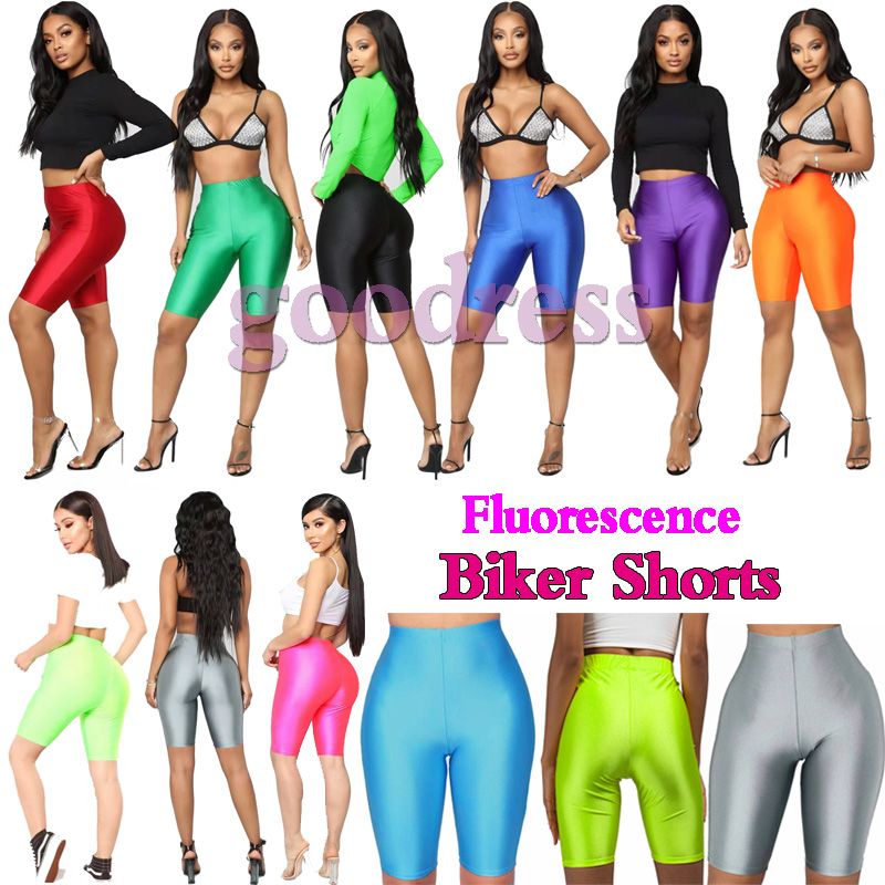 colorful biker shorts