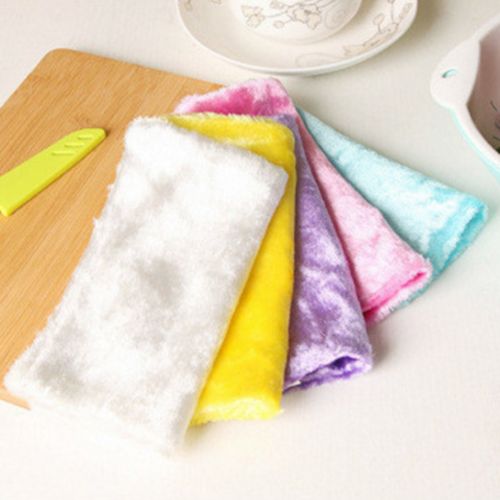 2019 Wood Pulp Fiber Cleaning Cloth Kitchen Dish Washing Towel Rag