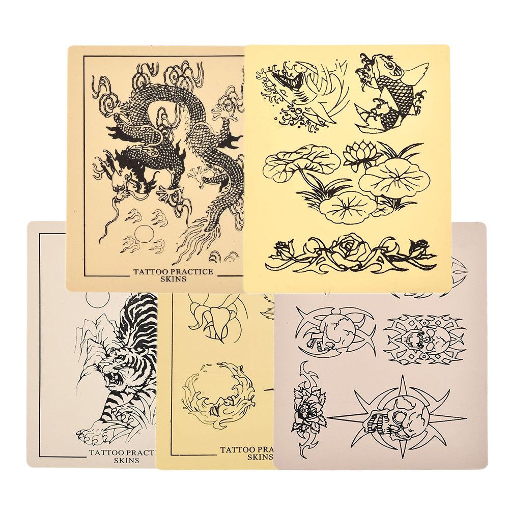Tattoo Practice Skin Tiger Rose Dragon Skeletons Lotus False Skin Supply  Dragon Skeletons Lotus False Skin Supply From Hayoumart3, $8.97 | DHgate.Com