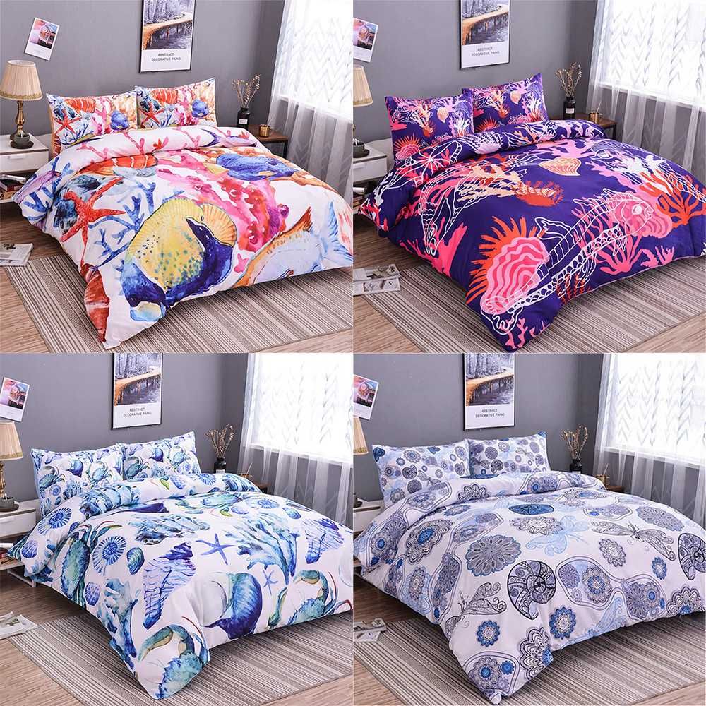 Homesky 3d Ocean Series Starfish Bedding Set With Pillowcases