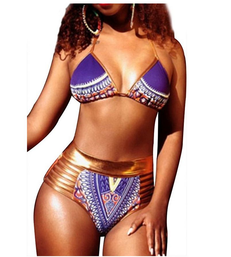 gold bathing suit