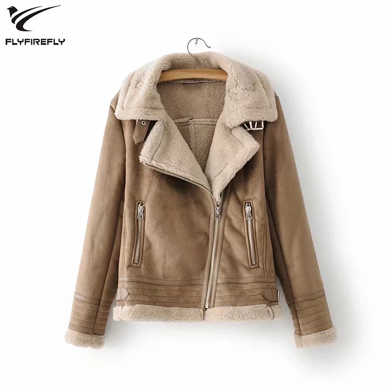 2021 Winter Lamb Faux Leather Jacket Women Coat Lambs Wool Fur Collar Suede Female Warm Thick Motorcycle Outerwear 2019 From Blueegg 69 79 Dhgate Com 2021 Winter Lamb Faux Leather Jacket, Leather Suede Winter Coats