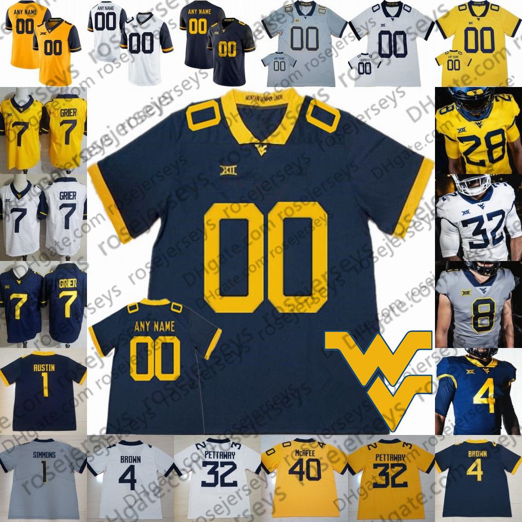 mens wvu football jersey