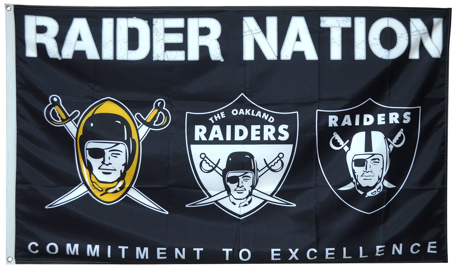 OAKLAND RAIDERS 60TH ANNIVERSARY american football league flag 3x5ft banner Décor Garden & Patio