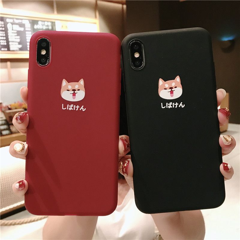 Phone Case For Iphone 6 6s 7 8 Plus X Xr Xs Max Fashion Cute Cartoon Shiba Inu Dog Soft Tpu For Iphone X Phone Case Bags Waterproof Cell Phone Case