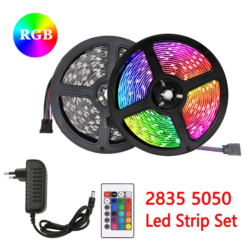 2835 LED Strip Light 5050 SMD RGB 30Leds/m Waterproof WIFI IR Controller DC12V 2835 LED Strip Light 5050 SMD RGB 30Leds/m Waterproof WIFI IR Controller DC12V