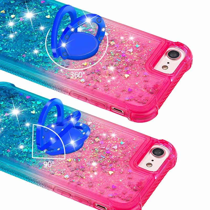 Estuches para de brillo a prueba de choques para iPhone 8 7 6