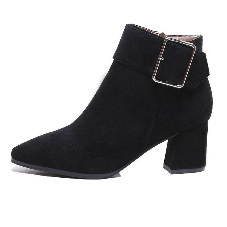 high heel boots short