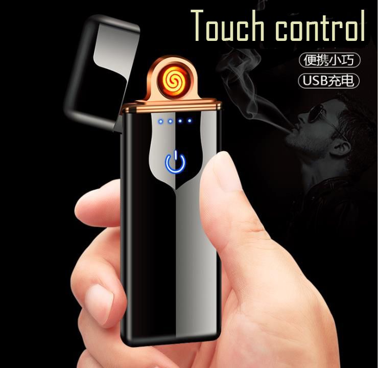 Usb Rechargeable Cigarette Lighter Double Side Heater Tungsten Coil Slim Cigar Lighter