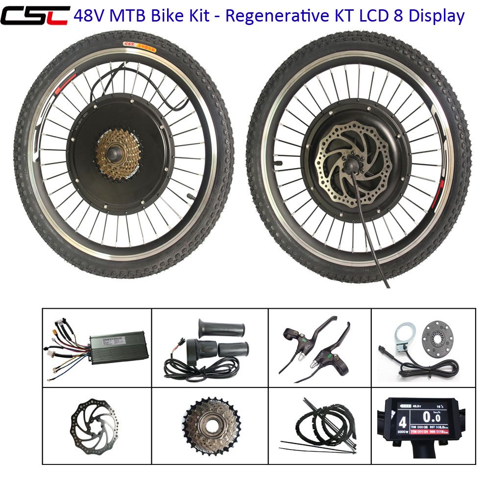 EBIKE 48V 1000W 1500W Electric Bike Conversion Kit 20 24 26 27.5