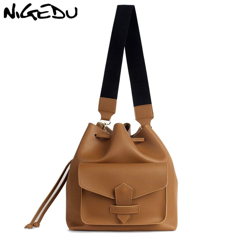 women's drawstring bucket bags