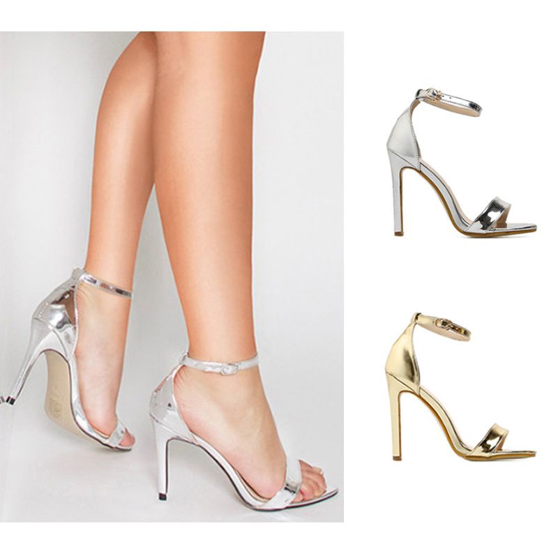 silver open toe dress shoes