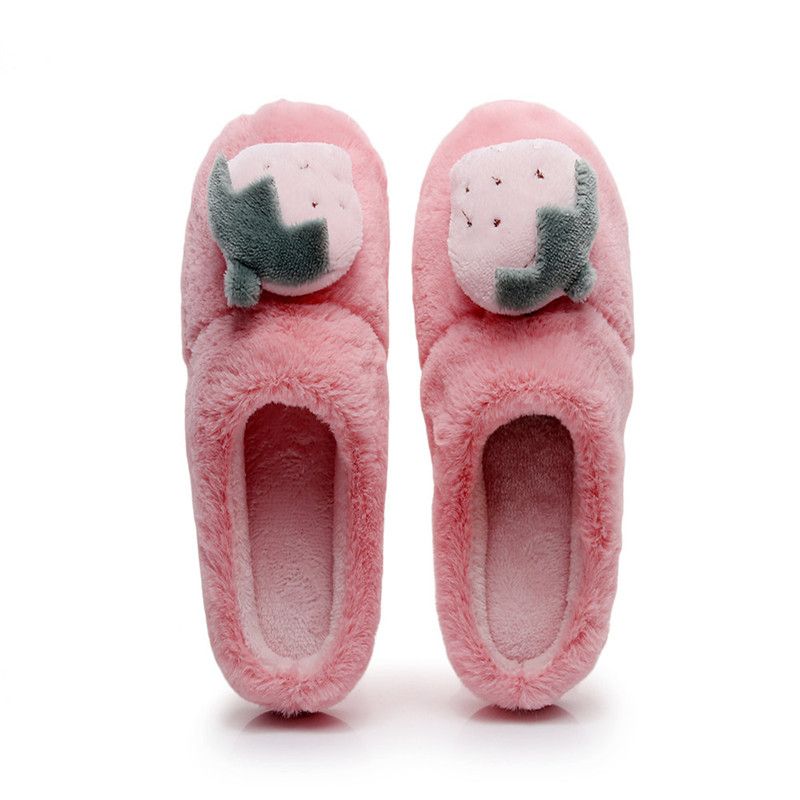 Cute Casual Fruits Plush Slippers Women Winter Indoor Cotton Slippers Warm Soft Non Slip Home Shoes Winter Bedroom Slippers Shoe Boots Fur Boots From